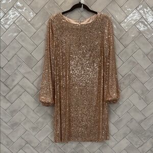 Preston & York Rose Gold Sequin Dress